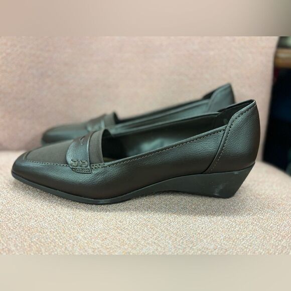 New Kate ann conway ladies brown loafers slip on shoes 8M - Picture 5 of 6